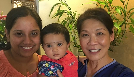 Dr. Liu with Mother and Baby