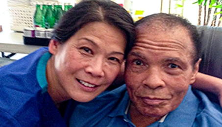Dr. Liu with Muhammad Ali