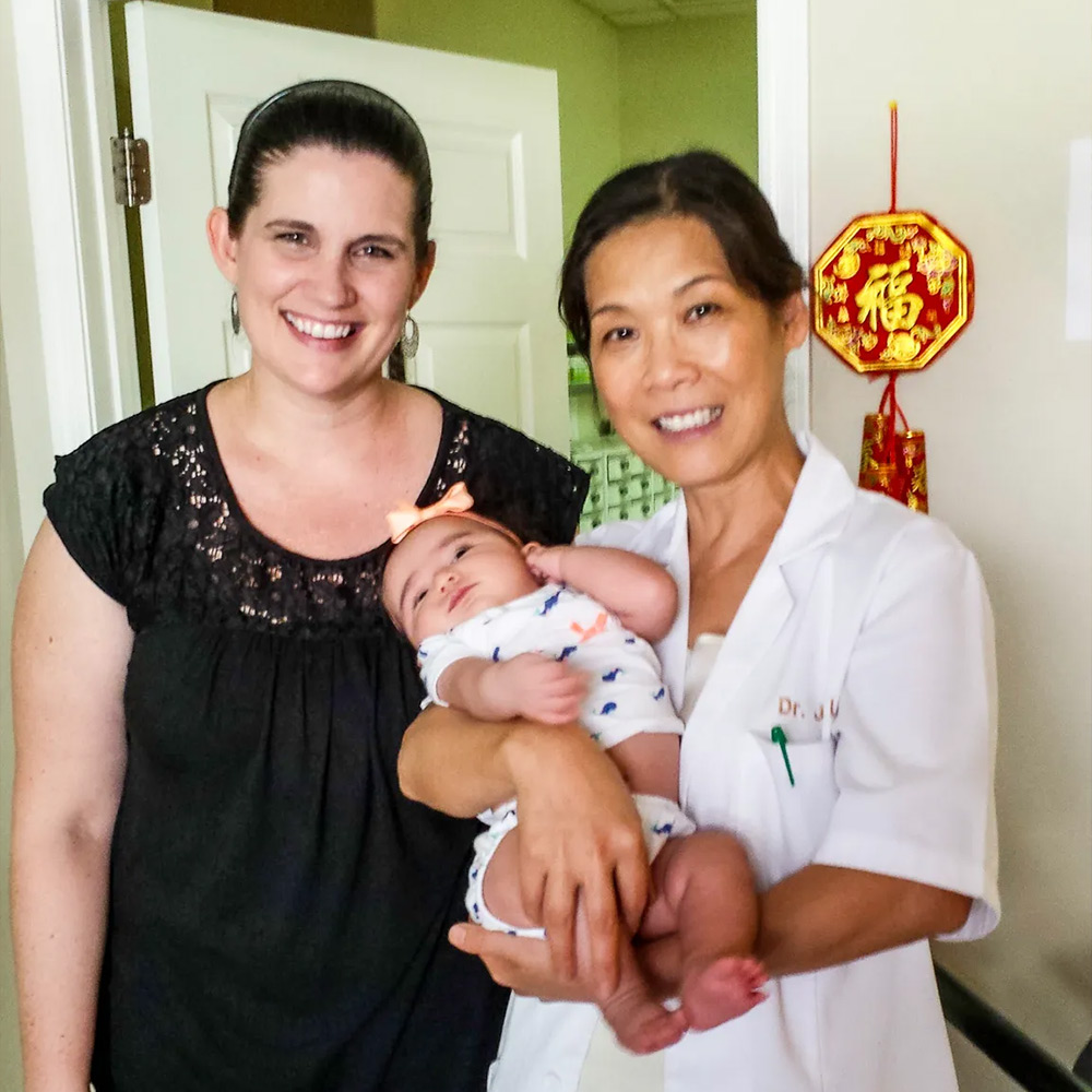 Dr. Liu with Baby